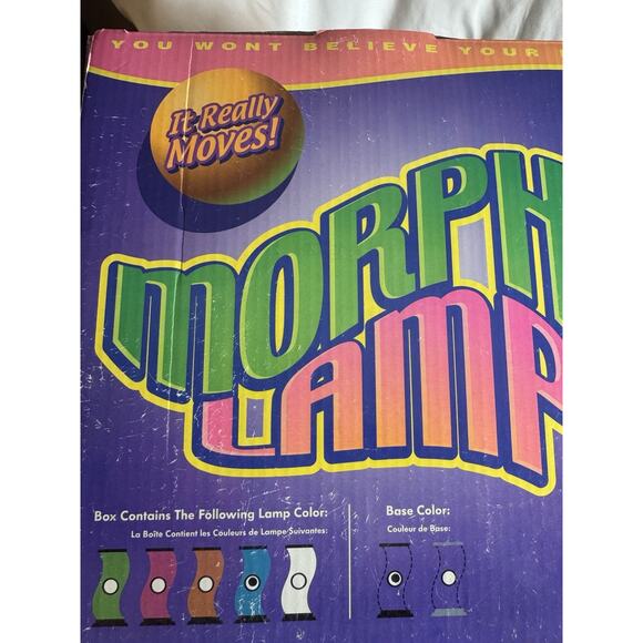 Morph Lamp II by CAN YOU IMAGINE Black Light Undulating Lamp Brand VTG NIB NEW - Picture 10 of 10